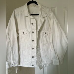 &Denim Classic White Denim Jacket
